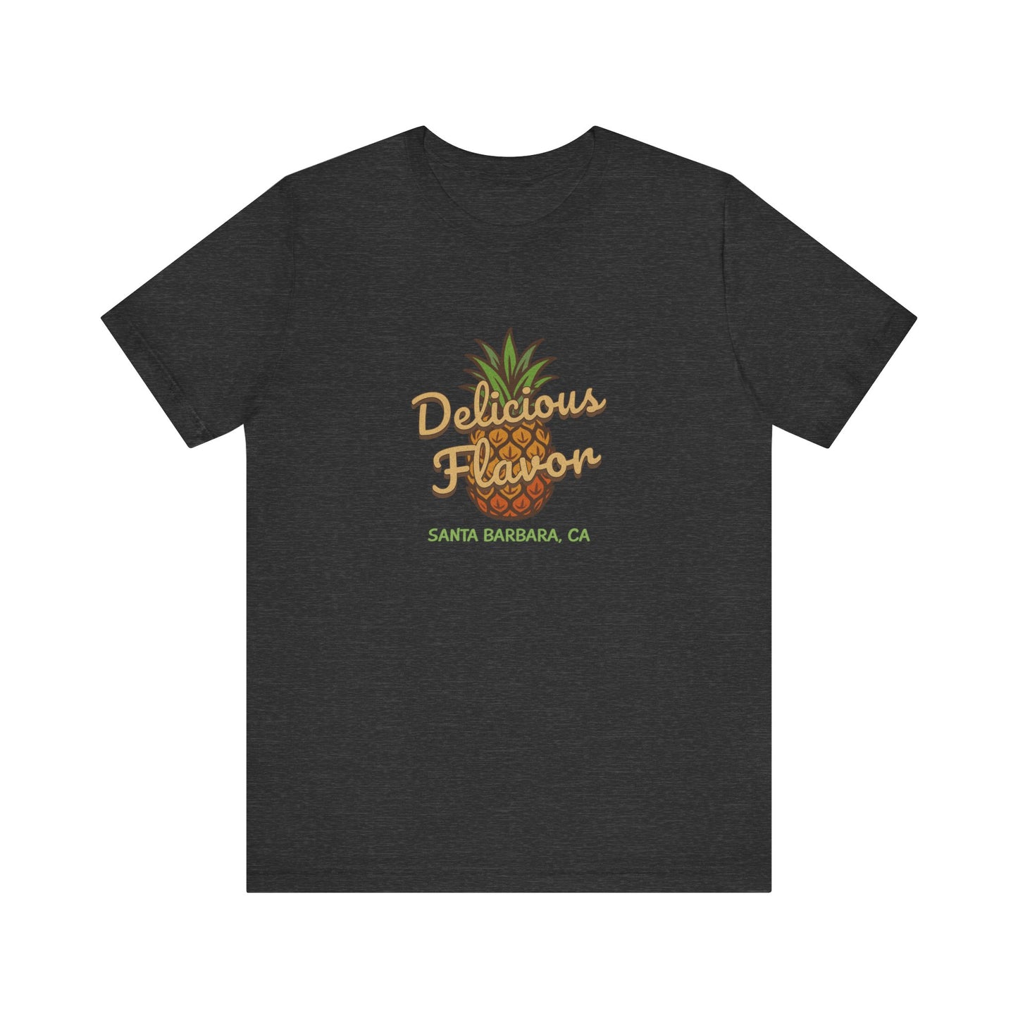 Delicious Flavor — Santa Barbara Pineapple Retro Tee (Dark)