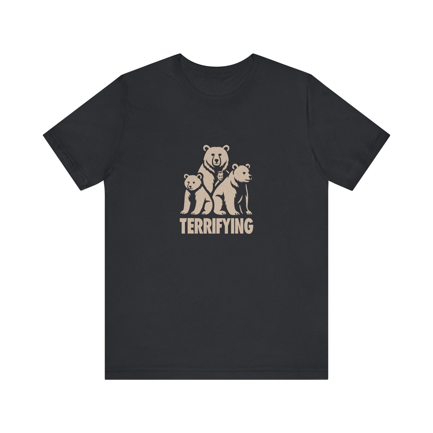 Bears Are Terrifying — Retro Silhouette Tee (Dark)