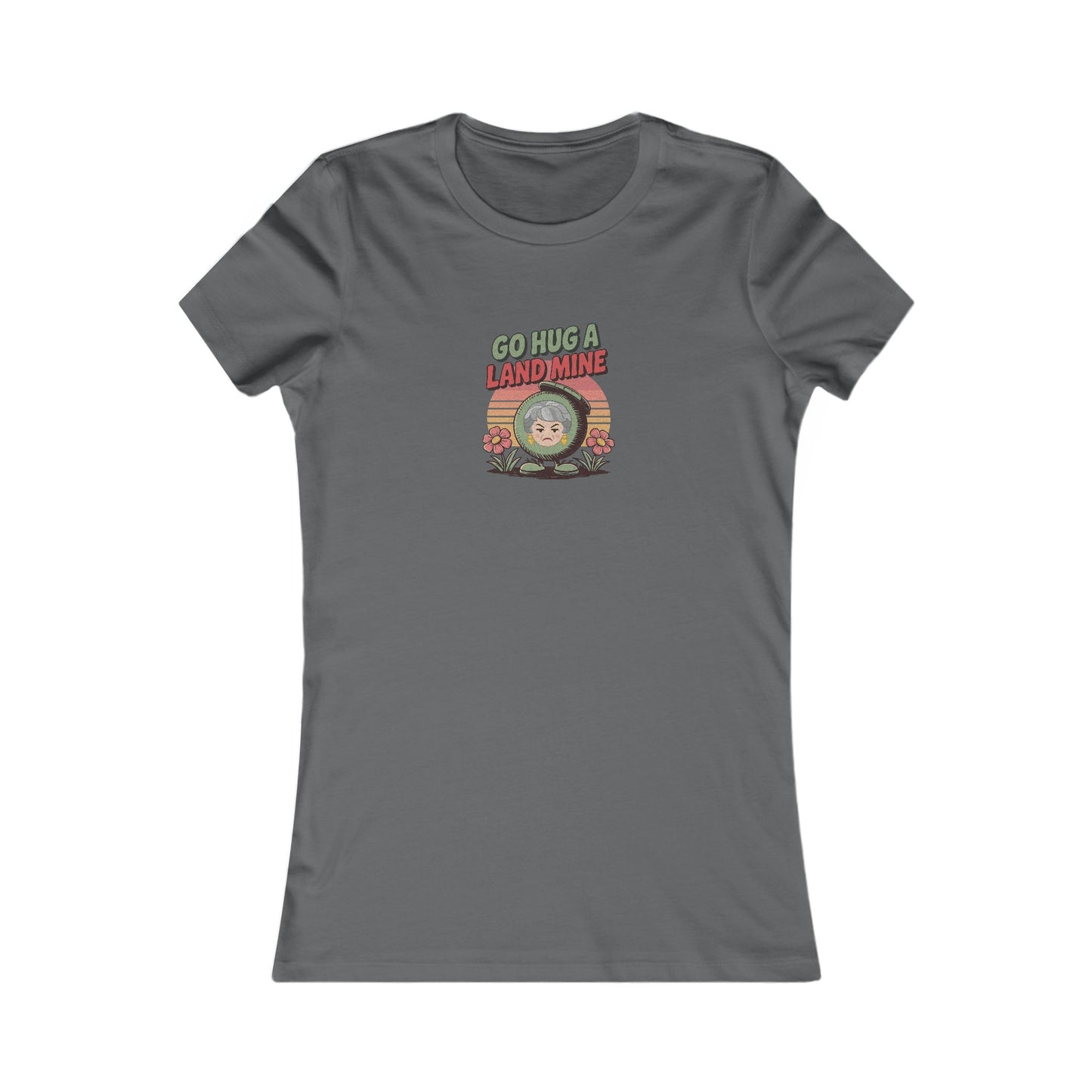 Go Hug a Land Mine — Dorothy Zbornak Retro Women's Tee (Dark)