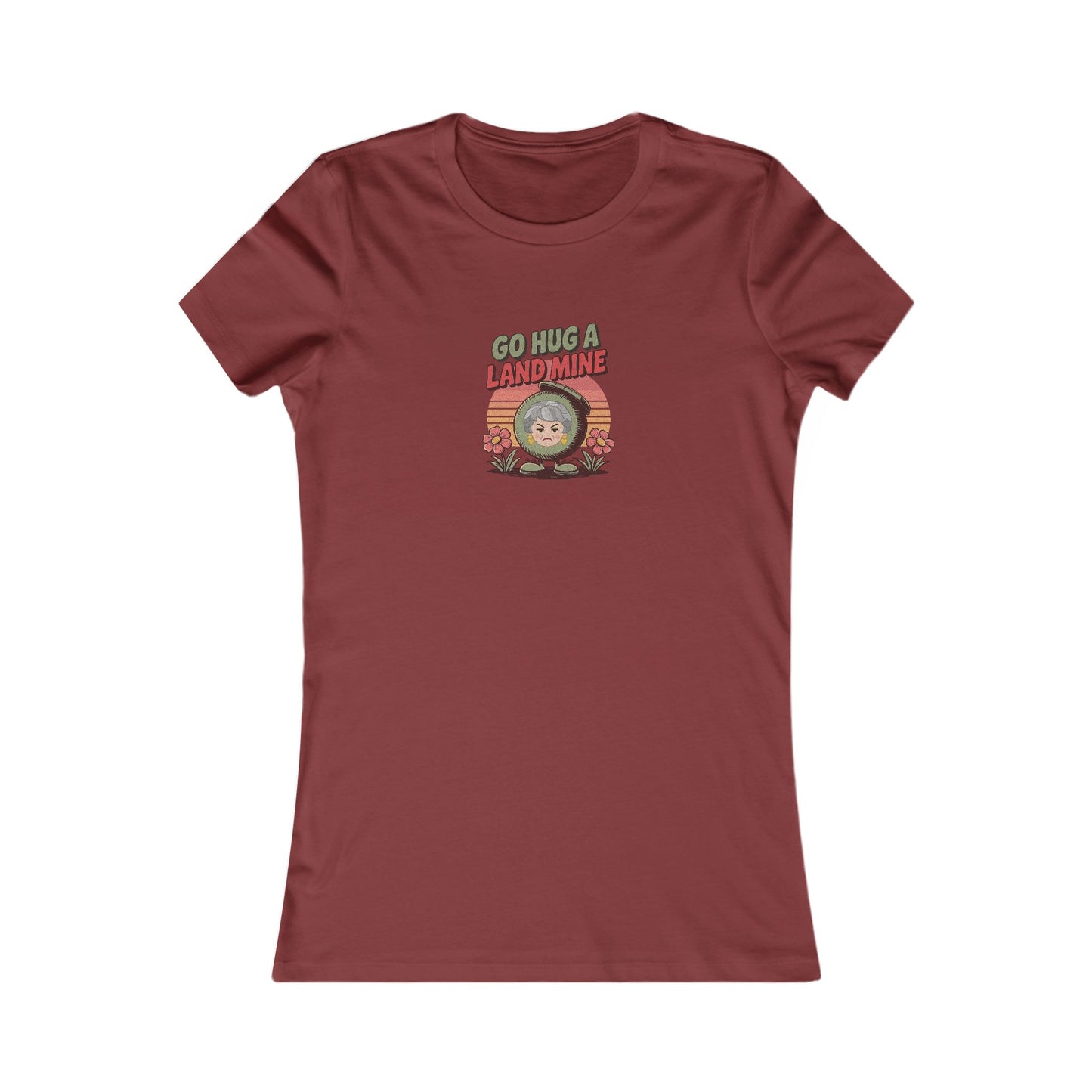 Go Hug a Land Mine — Dorothy Zbornak Retro Women's Tee (Dark)