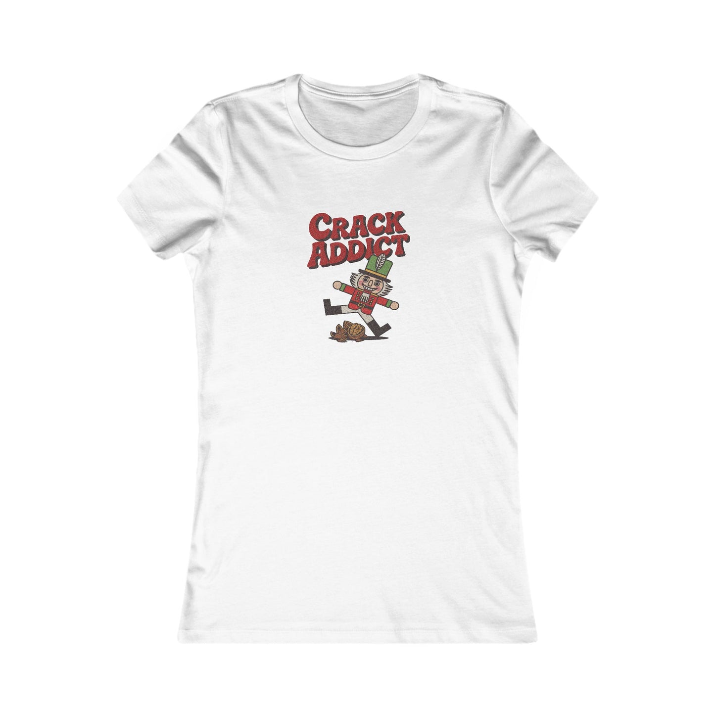 Crack Addict Nutcracker (Unhinged Remix) — Retro Women's Tee (Light)