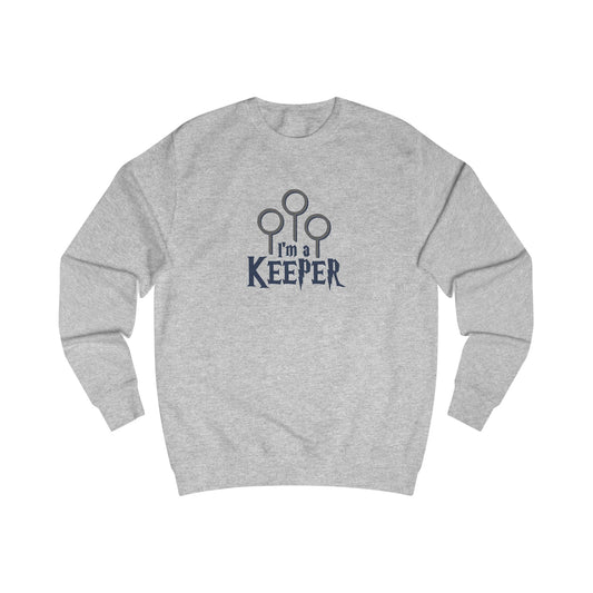I’m a Keeper — Harry Potter Quidditch Retro Sweatshirt (Light)