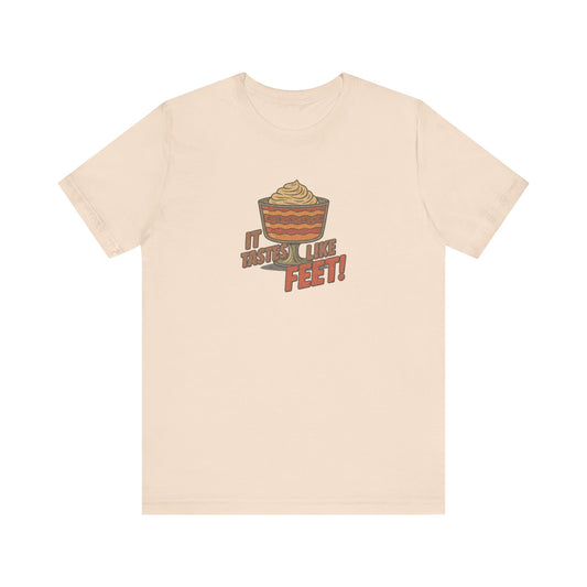 It Tastes Like Feet! — Thanksgiving Trifle Retro Tee (Light)