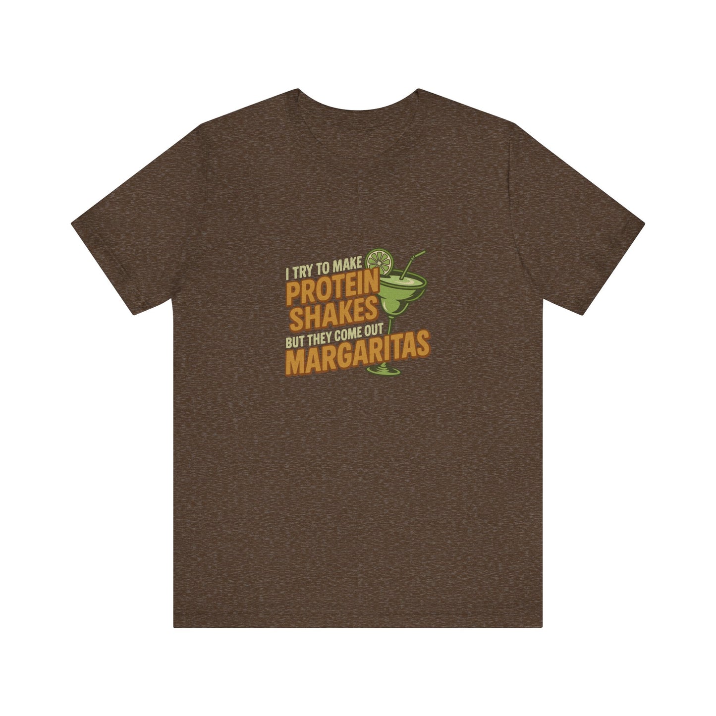 Protein Shakes (Oops, All Margaritas) — Retro Tee (Dark)