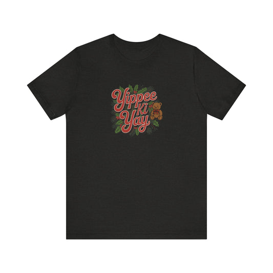 Yippee Ki Yay — Die Hard Retro Christmas Tee (Dark)