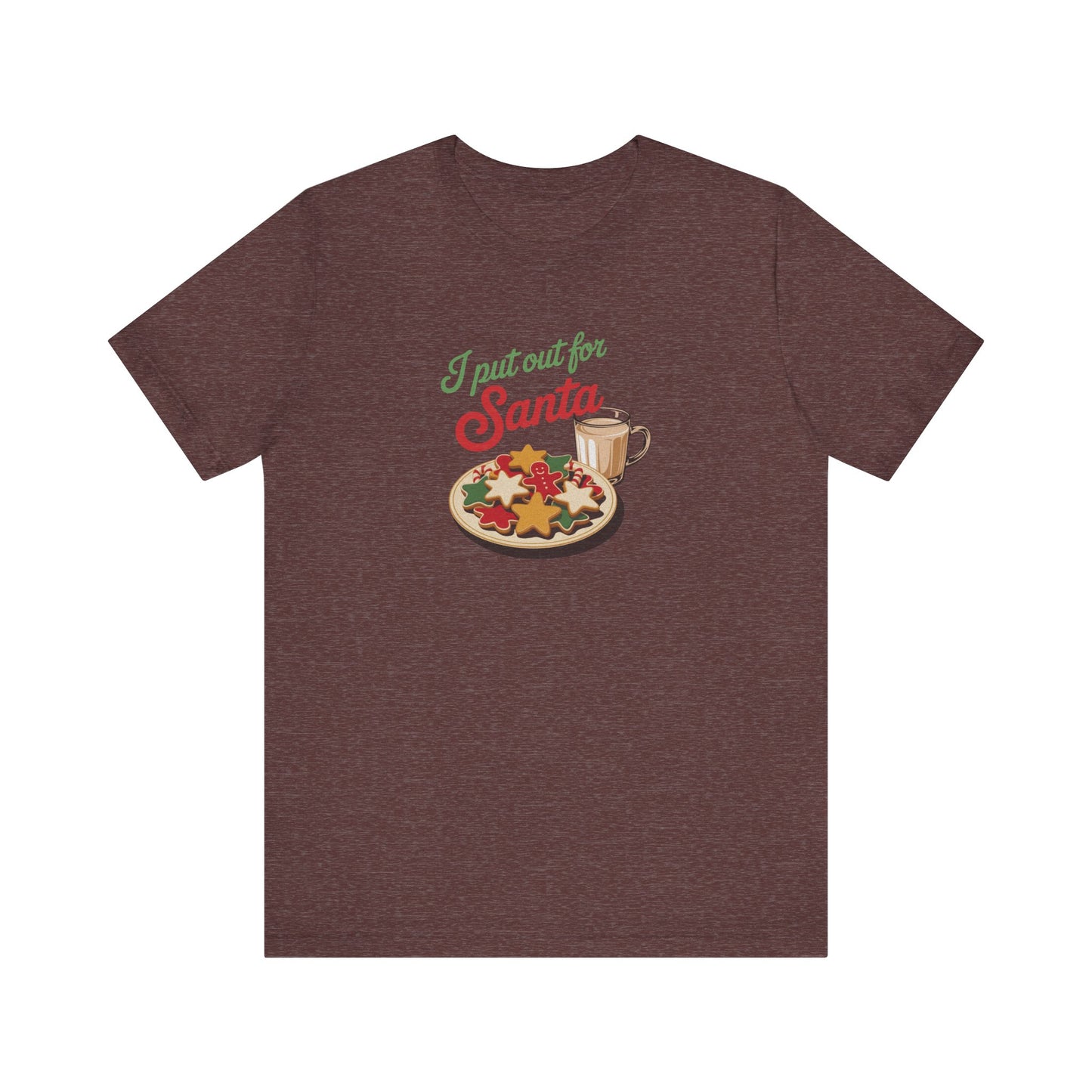 I Put Out for Santa — Retro Christmas Cookies Tee (Dark)