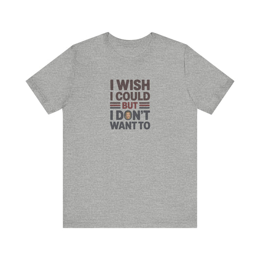 I Wish I Could, But I Don't Want To — Phoebe Buffay Retro Tee (Light)