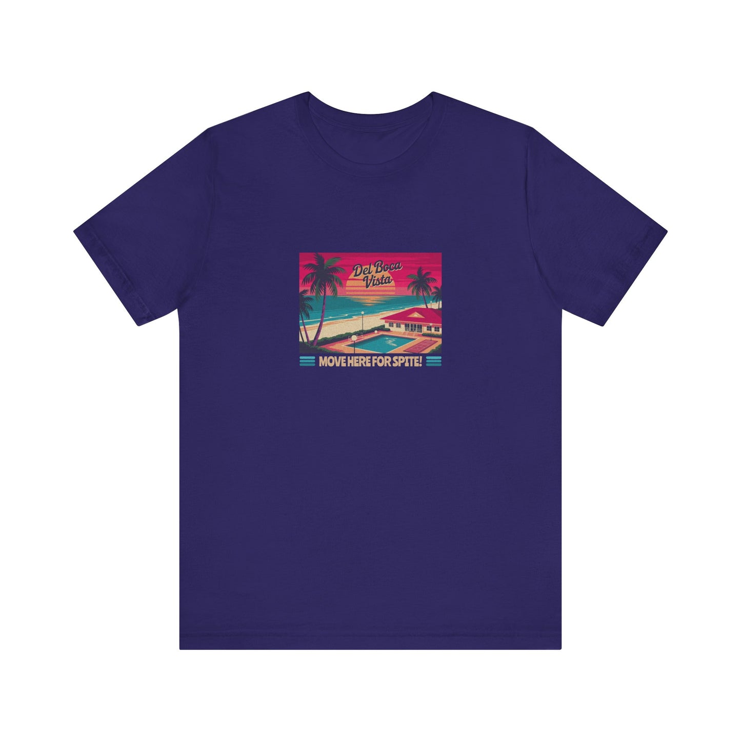Del Boca Vista (Move Here For Spite!) — Seinfeld Retro Tee (Dark)