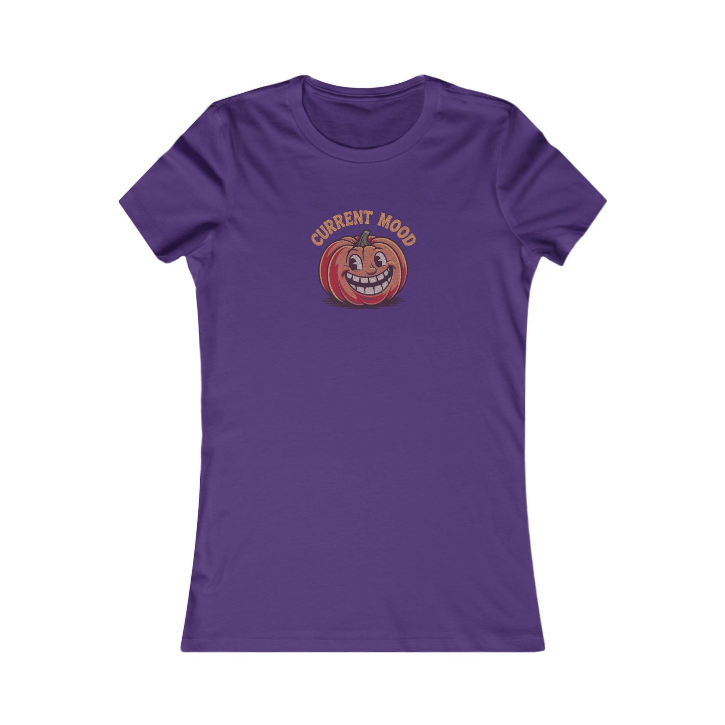 Current Mood (Toothy Jack) — Retro Halloween Women's Tee (Dark)
