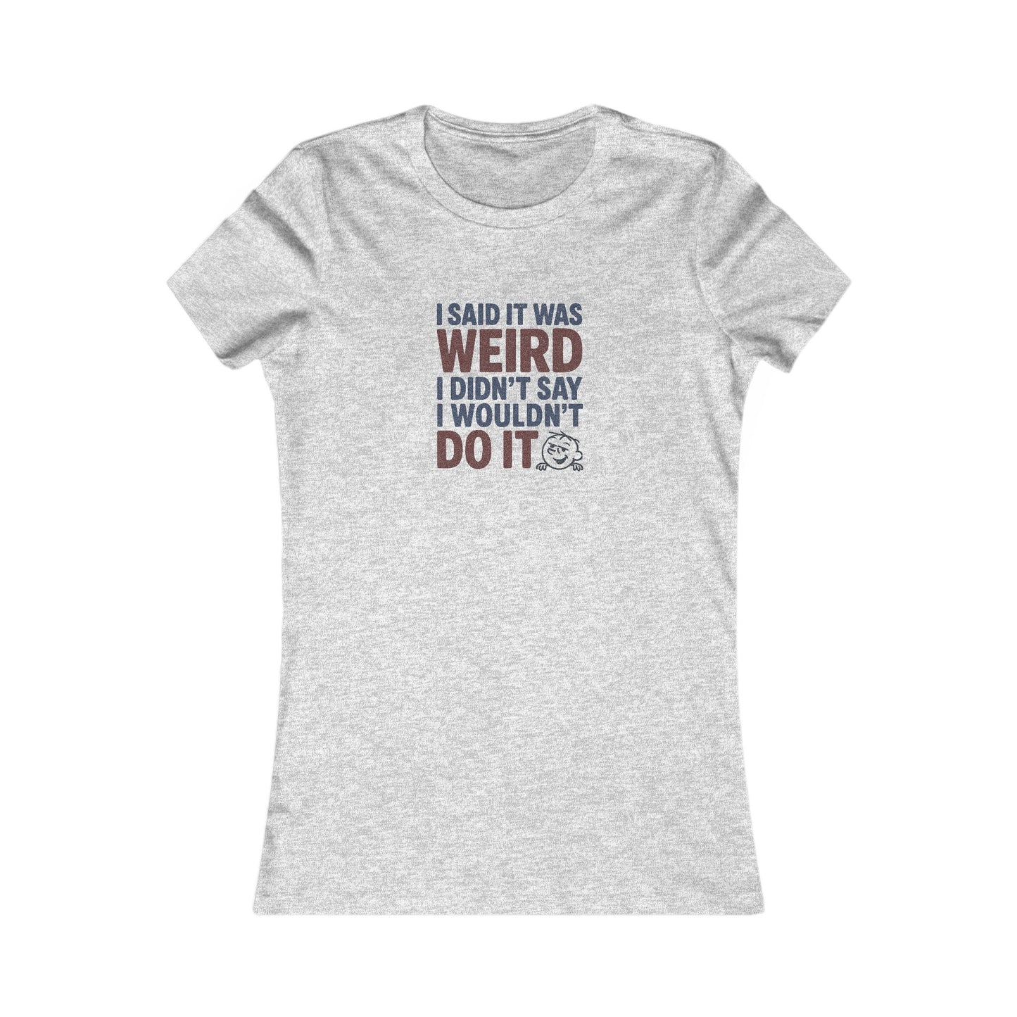 It's Weird, But I'm Interested (Colorful) — Retro Women's Tee (Light)