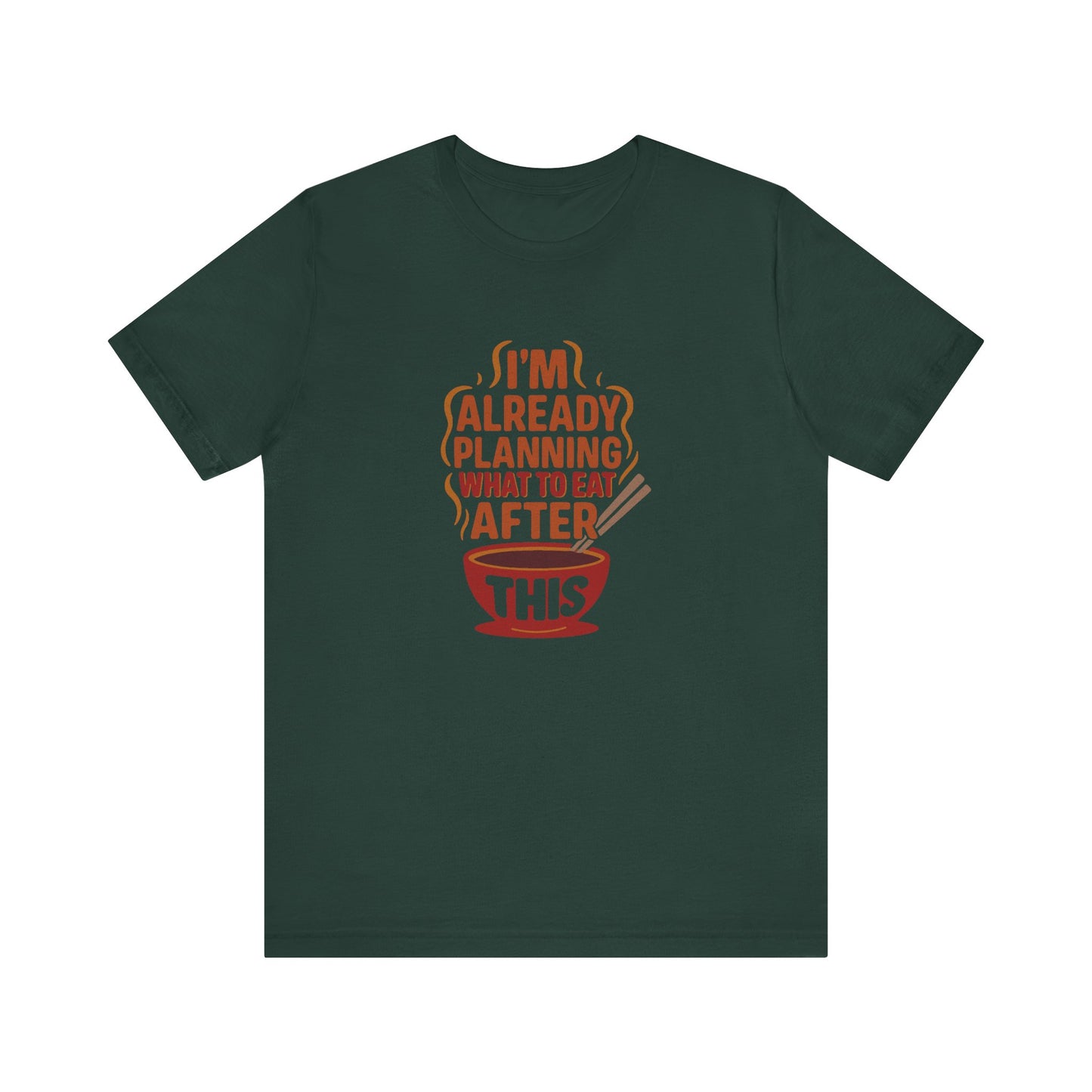 Planning What to Eat After This — Retro Foodie Tee (Dark)