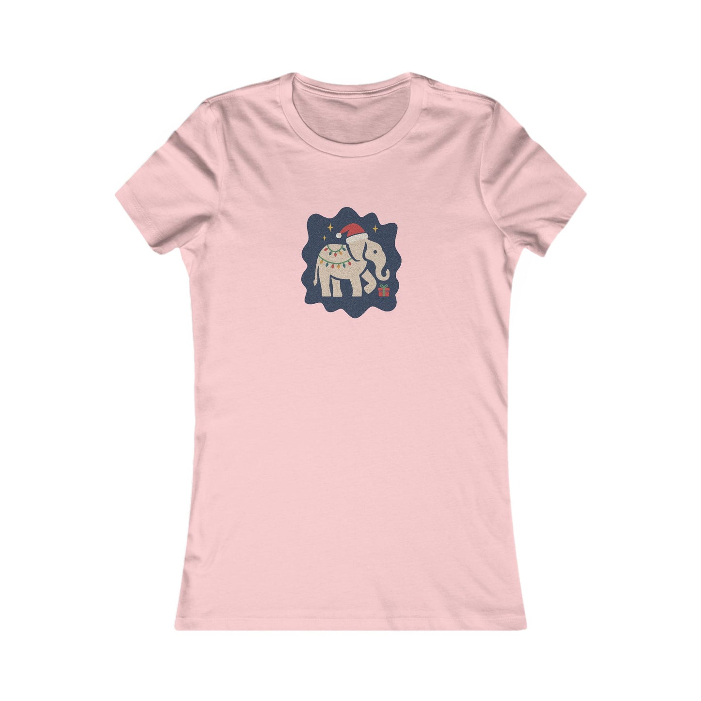 White Elephant Season — Retro Christmas Women's Tee (Light)