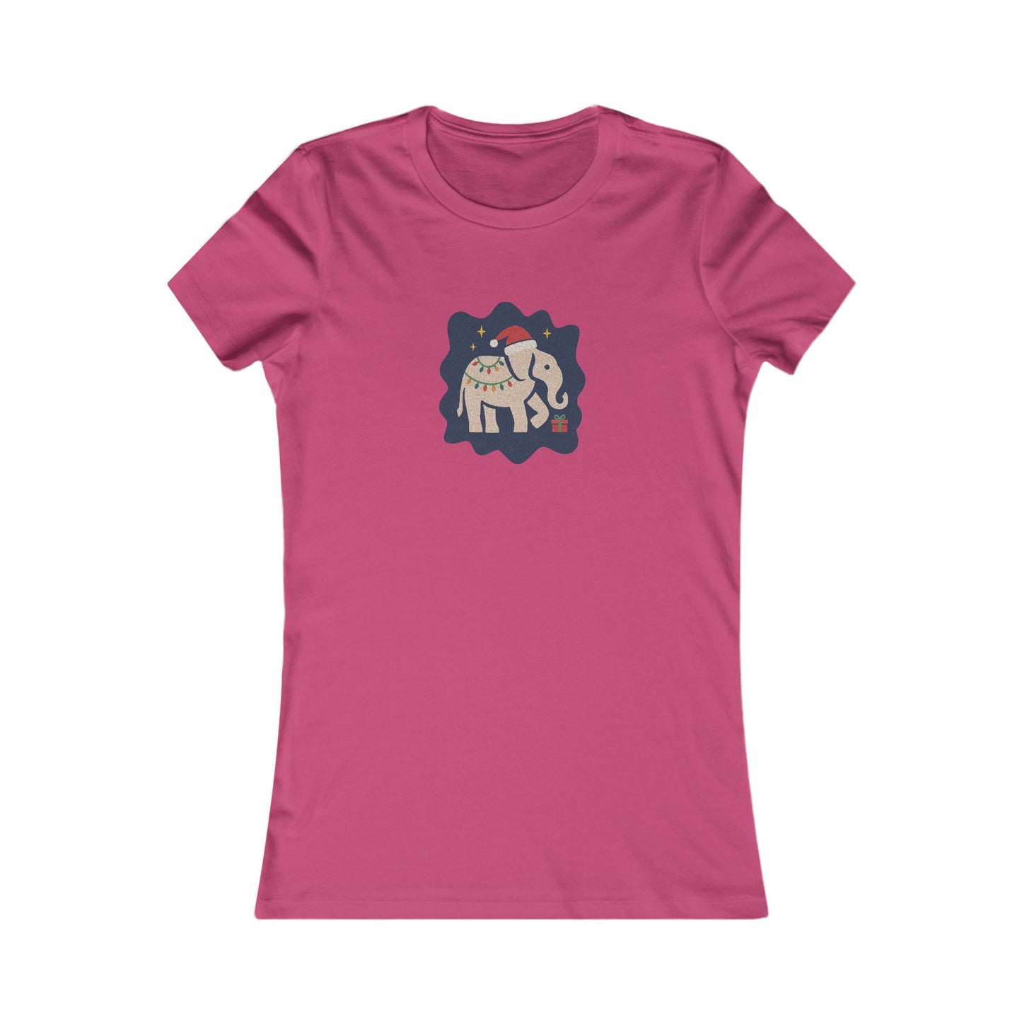 White Elephant Season — Retro Christmas Women's Tee (Light)