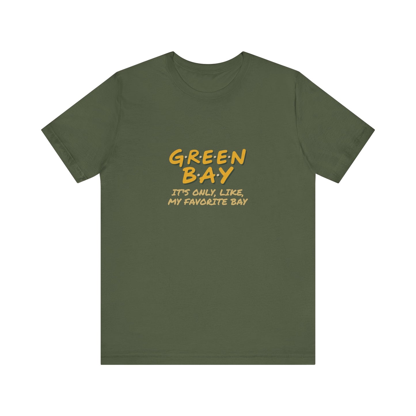 Green Bay (My Favorite Bay) — Phoebe Buffay Football Tee (Dark)