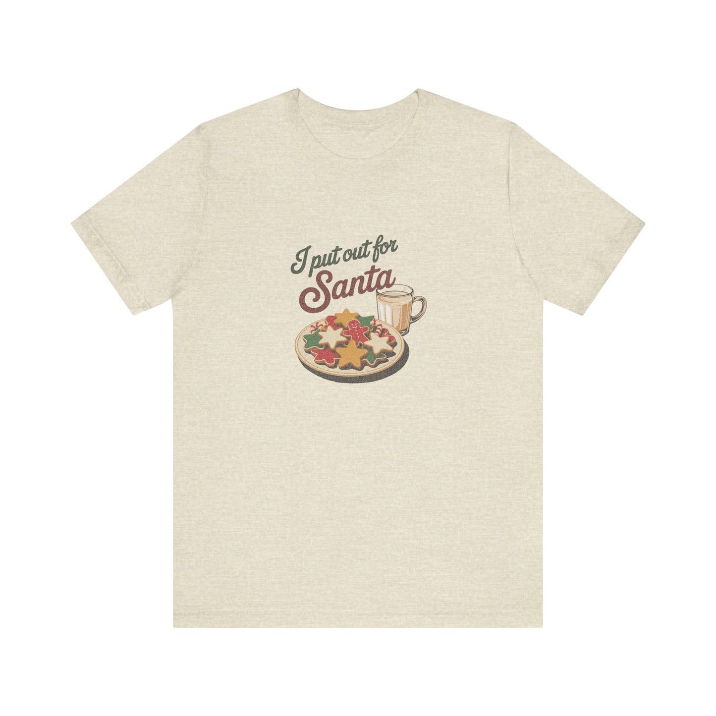 I Put Out for Santa — Retro Christmas Cookies Tee (Light)