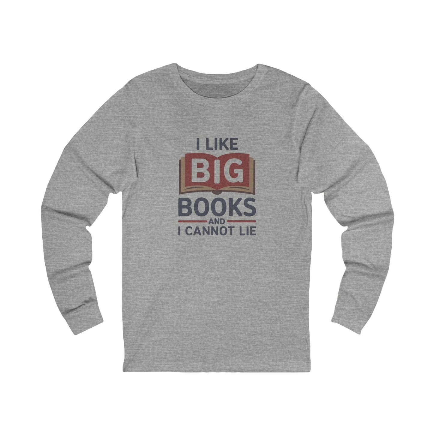 I Like Big Books and I Cannot Lie — Bibliophile Retro Long Sleeve (Light)