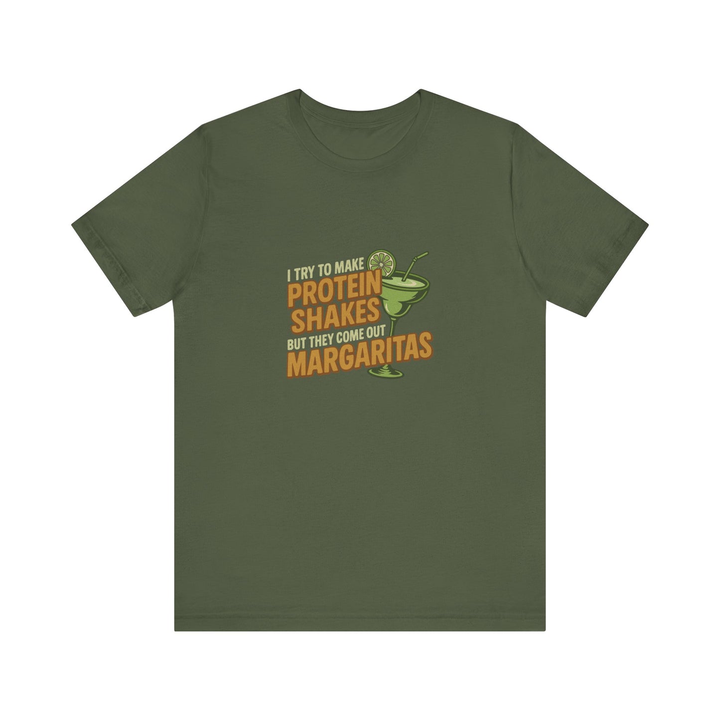 Protein Shakes (Oops, All Margaritas) — Retro Tee (Dark)