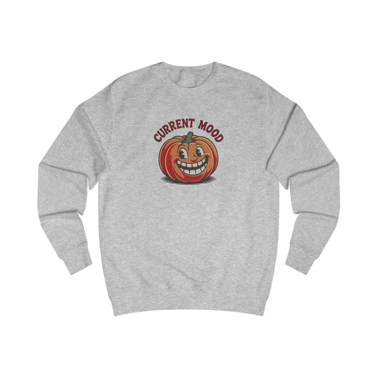 Current Mood (Toothy Jack) — Retro Halloween Sweatshirt (Light)