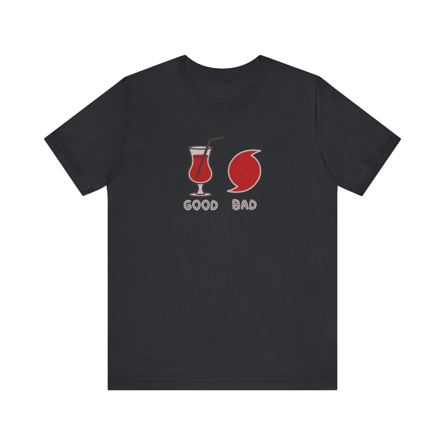 Good Hurricane, Bad Hurricane – Tropical Retro Tee (Dark)