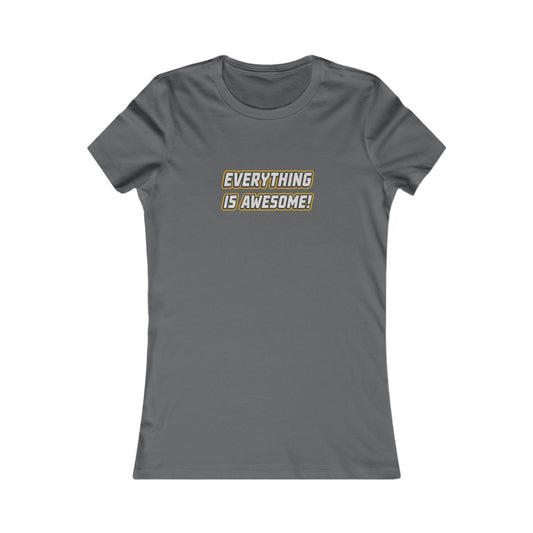 Everything is Awesome! — The LEGO Movie-Inspired Retro Women's Tee (Dark)