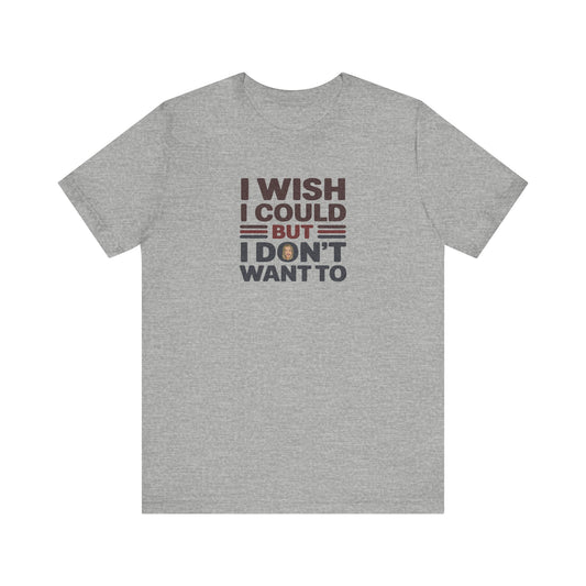 I Wish I Could, But I Don't Want To — Phoebe Buffay Retro Tee (Light)