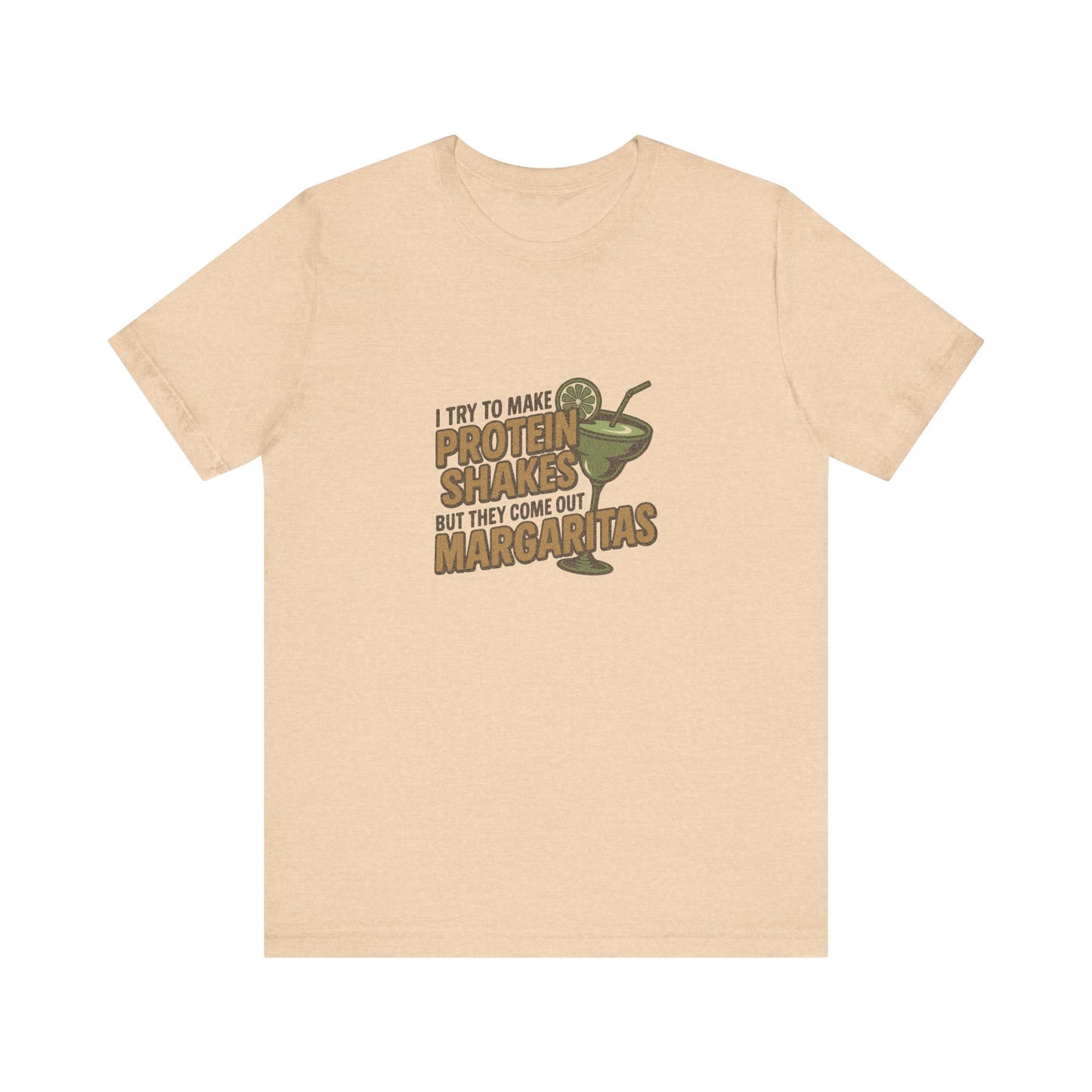 Protein Shakes (Oops, All Margaritas) — Retro Tee (Light)