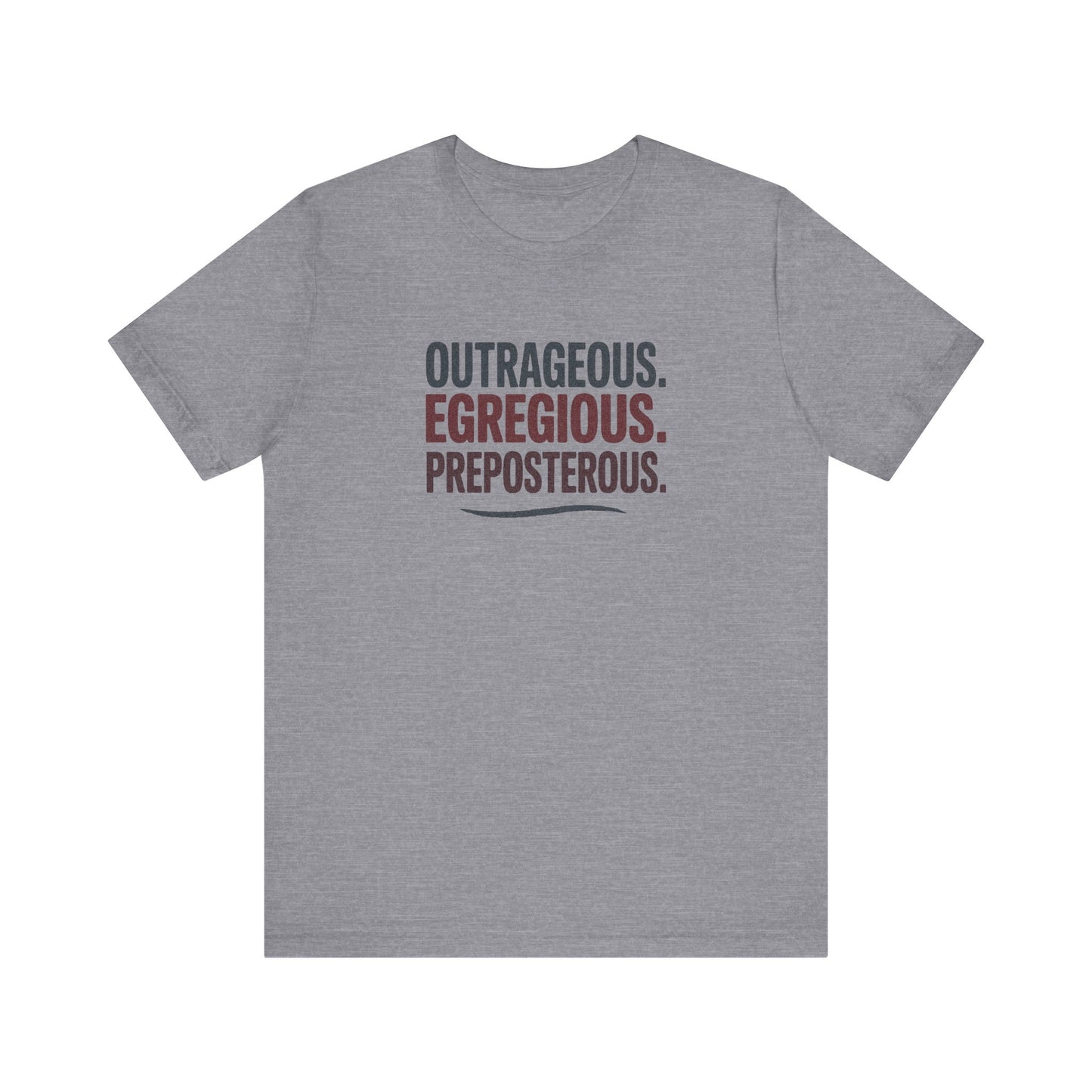 Outrageous Egregious Preposterous — Seinfeld Retro Tee (Dark)