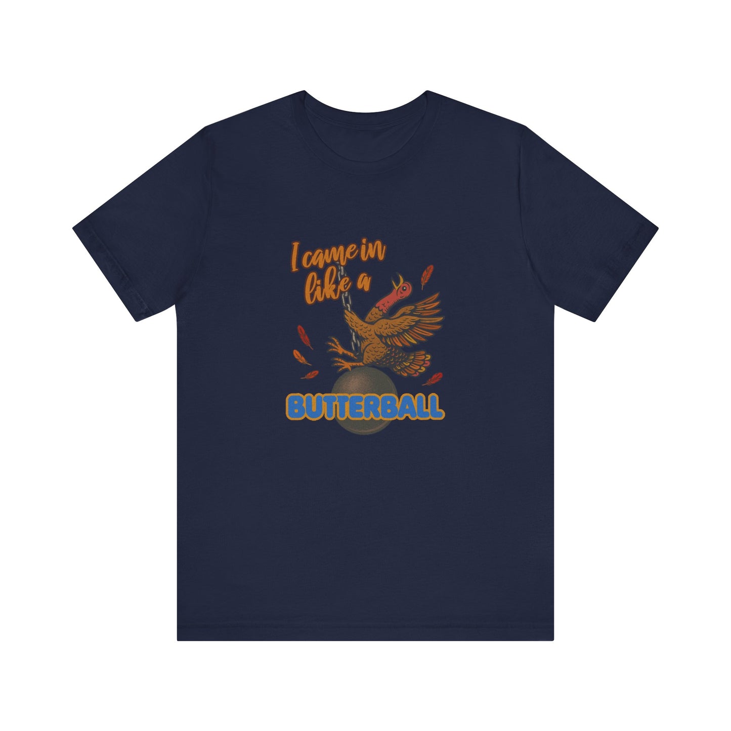 Like a Butterball — Miley Cyrus Thanksgiving Parody Retro Tee (Dark)