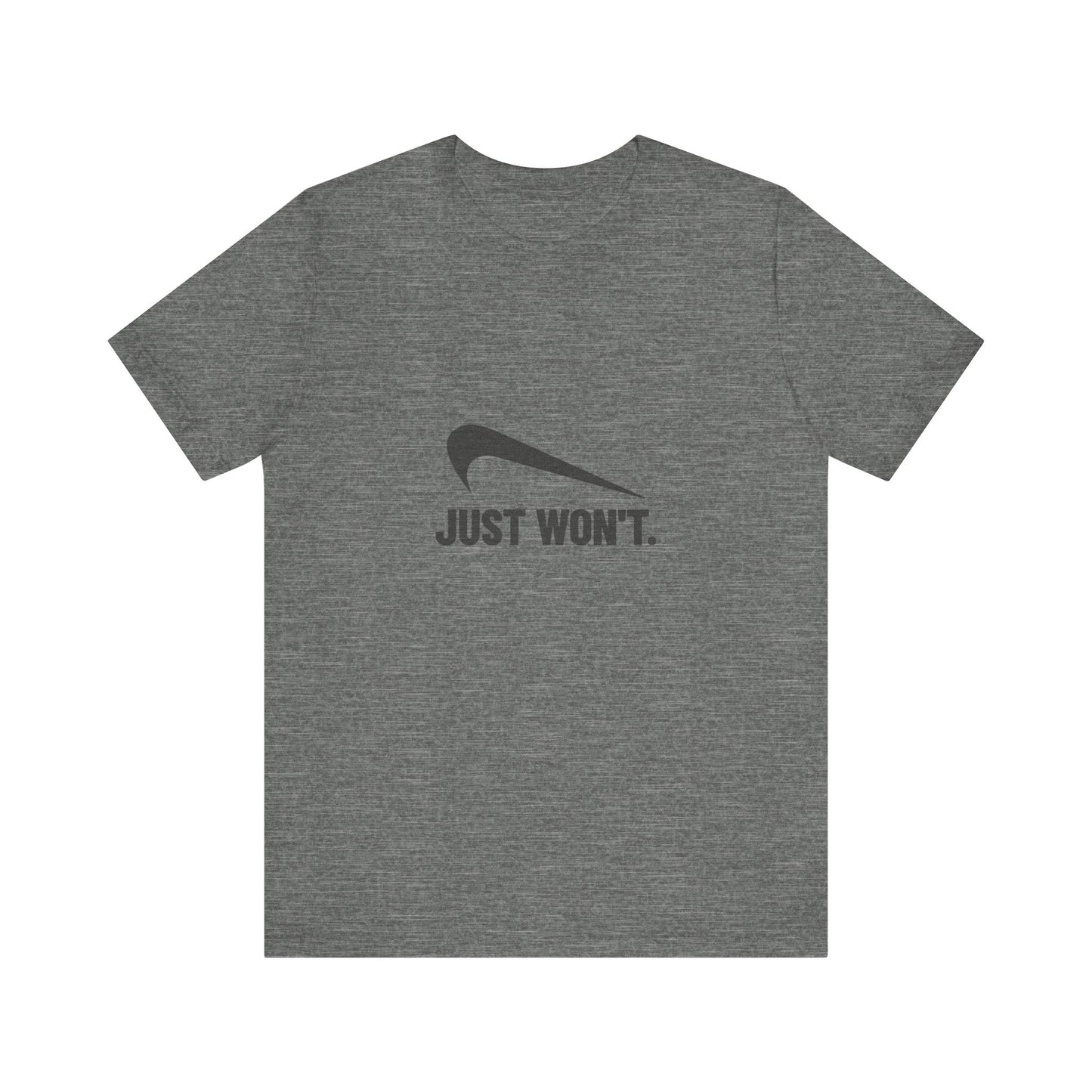 Just Won’t Athletic Parody — Retro Workout Tee (Light)