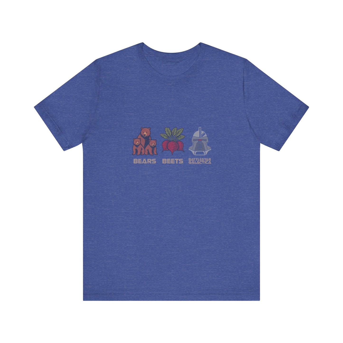 Bears, Beets, Battlestar (Captions) — Retro Tee (Dark)
