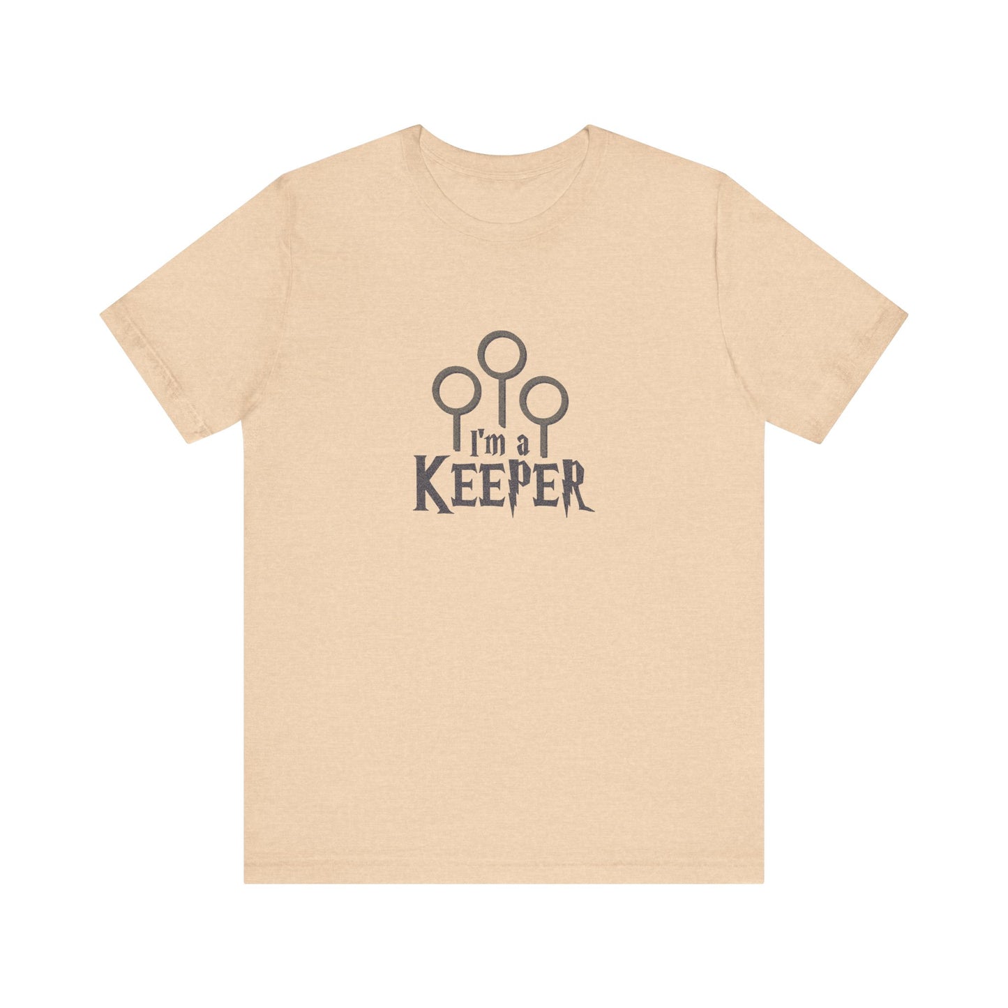 I’m a Keeper — Harry Potter Quidditch Retro Tee (Light)