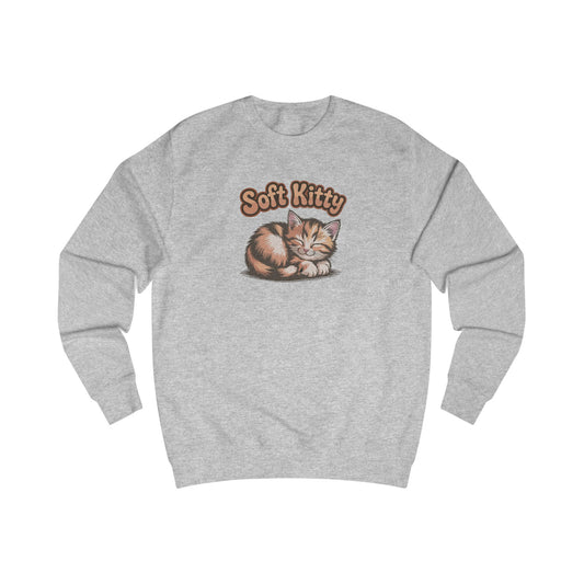 Soft Kitty Sick-Day Lullaby — Big Bang Theory Retro Sweatshirt (Light)