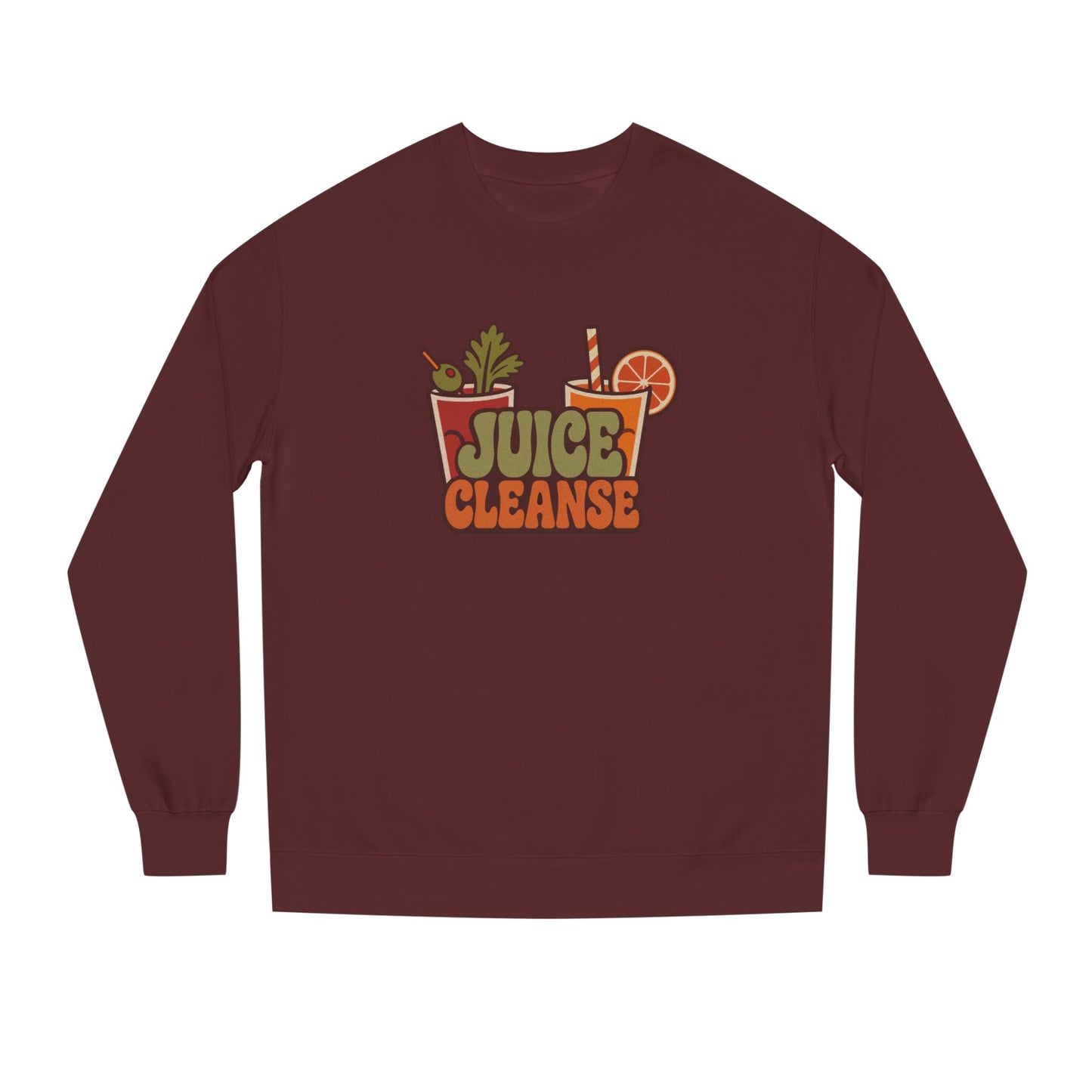Juice Cleanse Liquid Diet — Boozy Brunch Retro Sweatshirt (Dark)