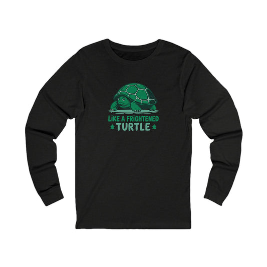 Like a Frightened Turtle — George Costanza Shrinkage Long Sleeve (Dark)