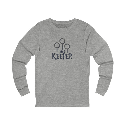 I’m a Keeper — Harry Potter Quidditch Retro Long Sleeve (Light)