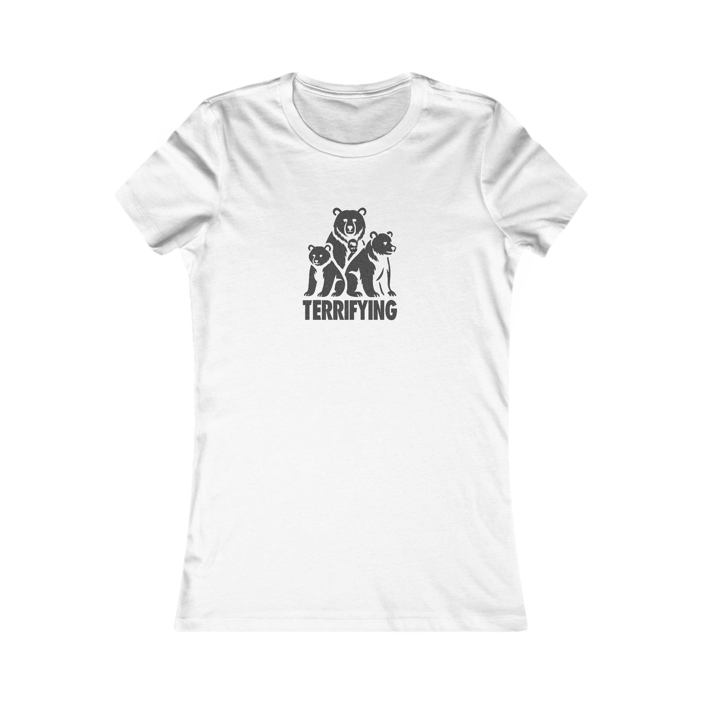 Bears Are Terrifying — Retro Silhouette Women's Tee (Light)