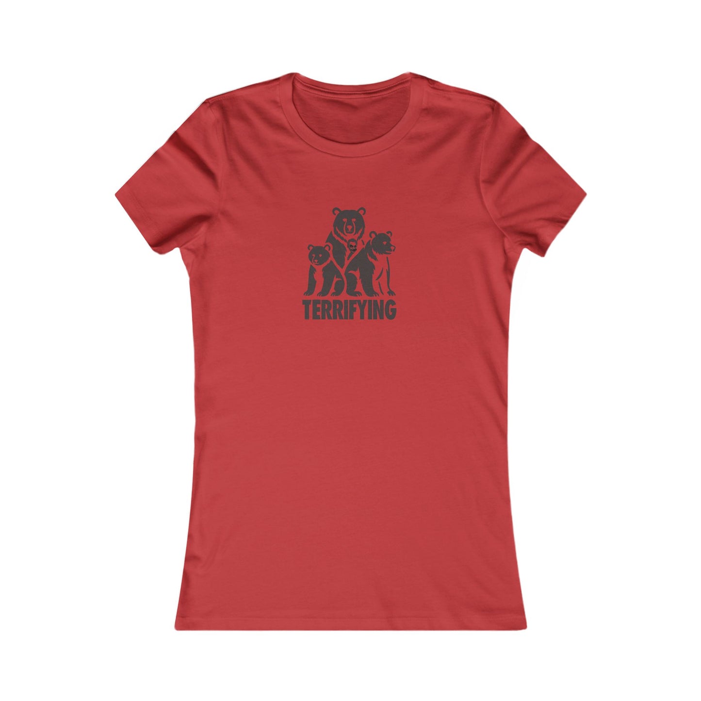 Bears Are Terrifying — Retro Silhouette Women's Tee (Light)