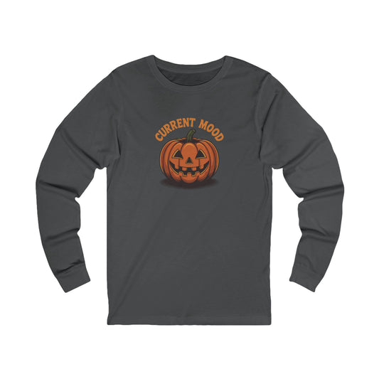 Current Mood (Vintage Jack) — Retro Halloween Long Sleeve (Dark)