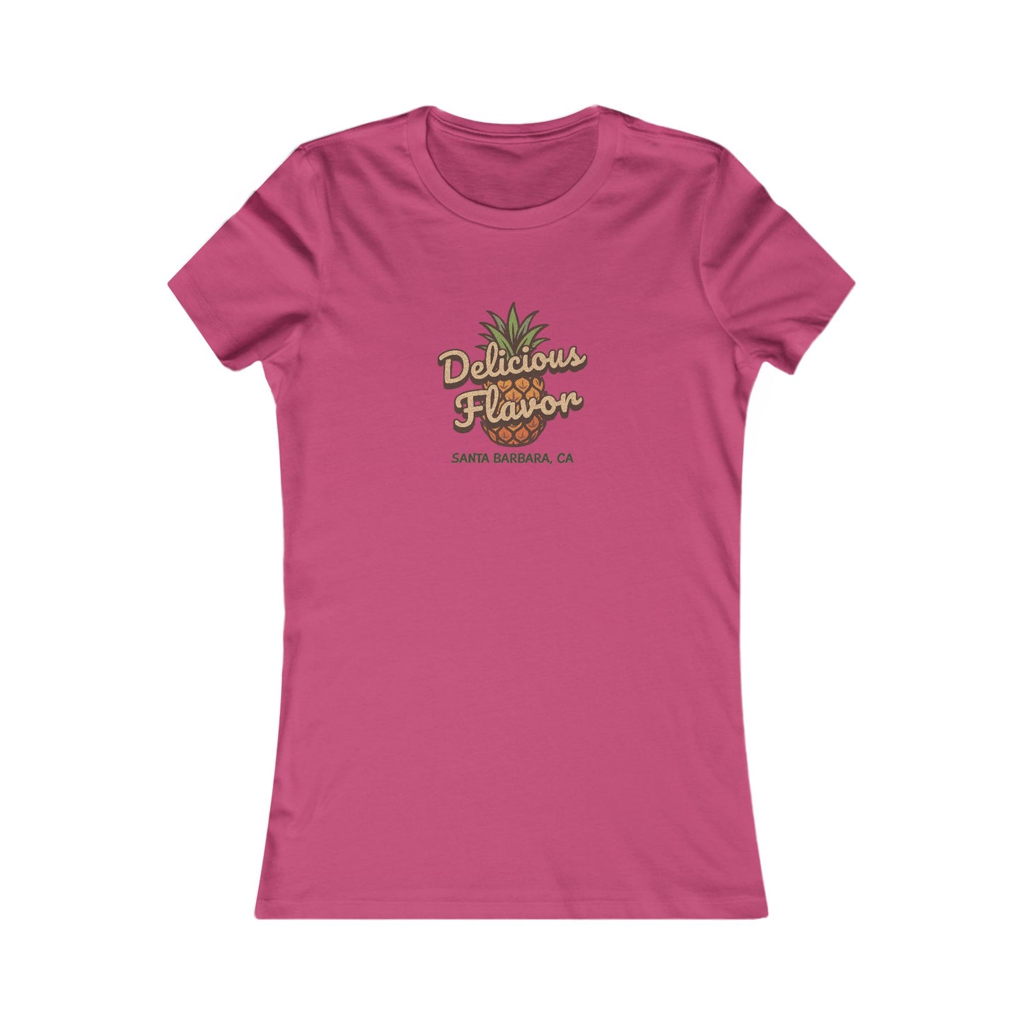 Delicious Flavor — Santa Barbara Pineapple Women's Tee (Light)