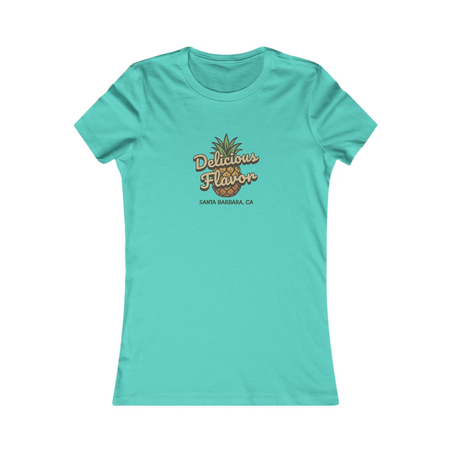 Delicious Flavor — Santa Barbara Pineapple Women's Tee (Light)