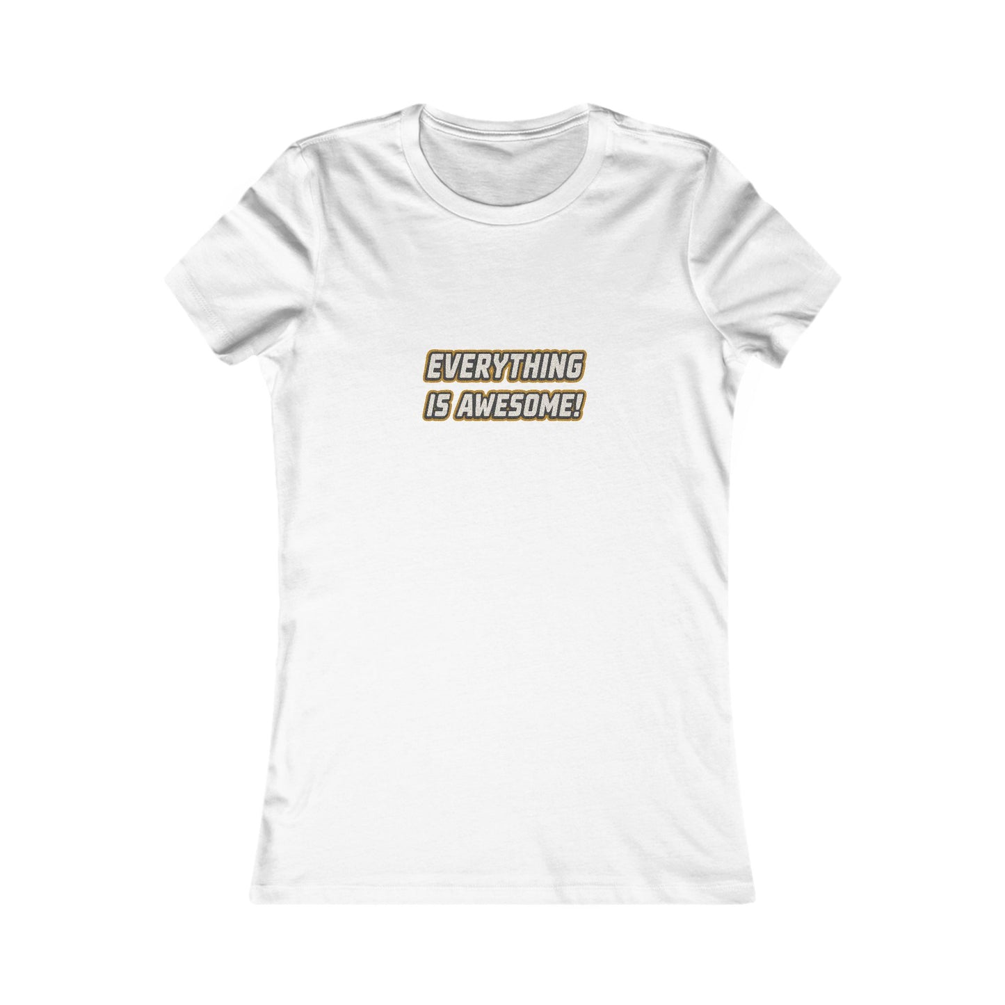 Everything is Awesome! — The LEGO Movie-Inspired Retro Women's Tee (Light)