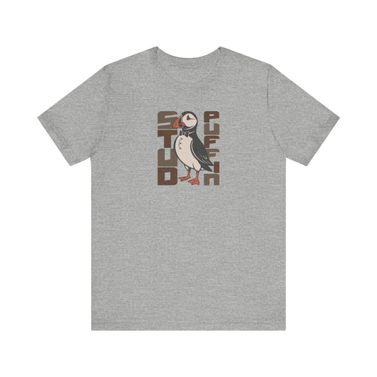 Stud Puffin, Licensed to Chill – Spy-Bird Retro Tee (Light)