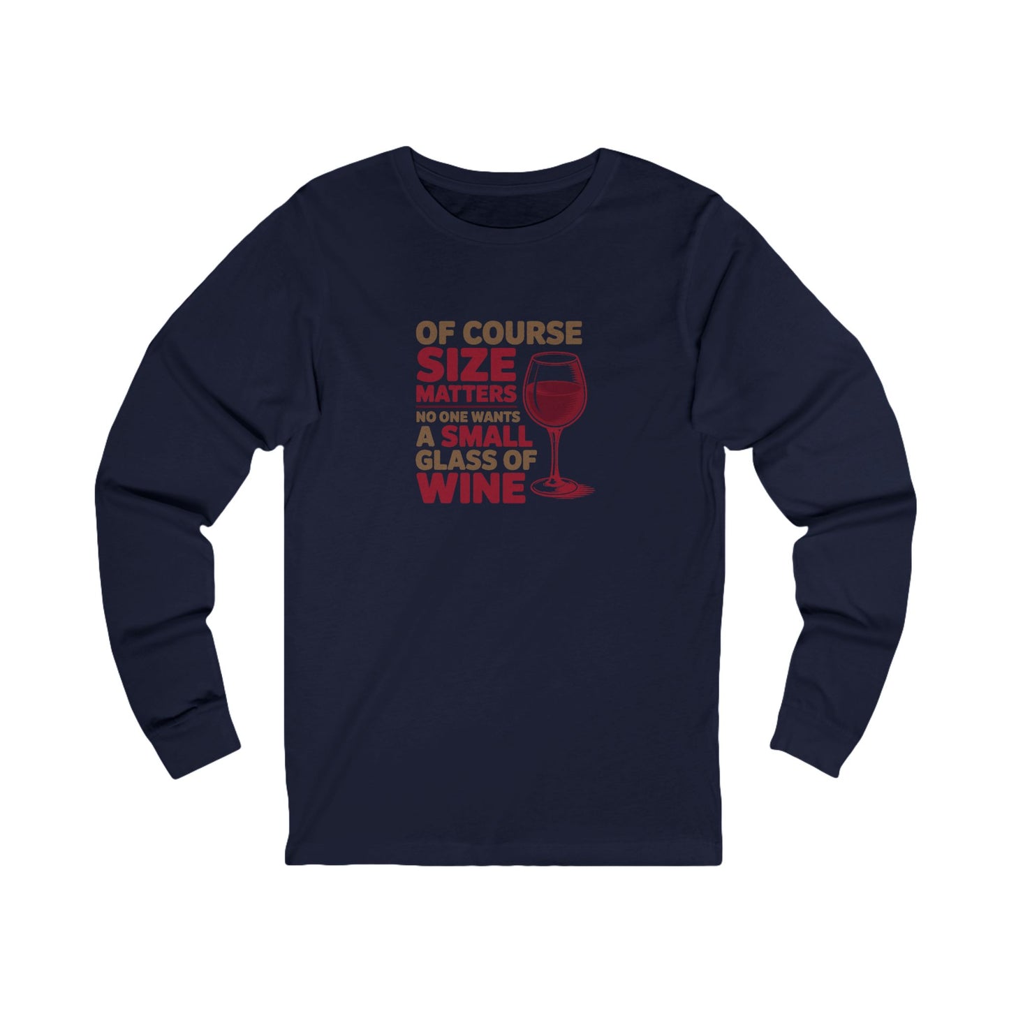 Big Glass Energy — Wine Lover Retro Long Sleeve (Dark)