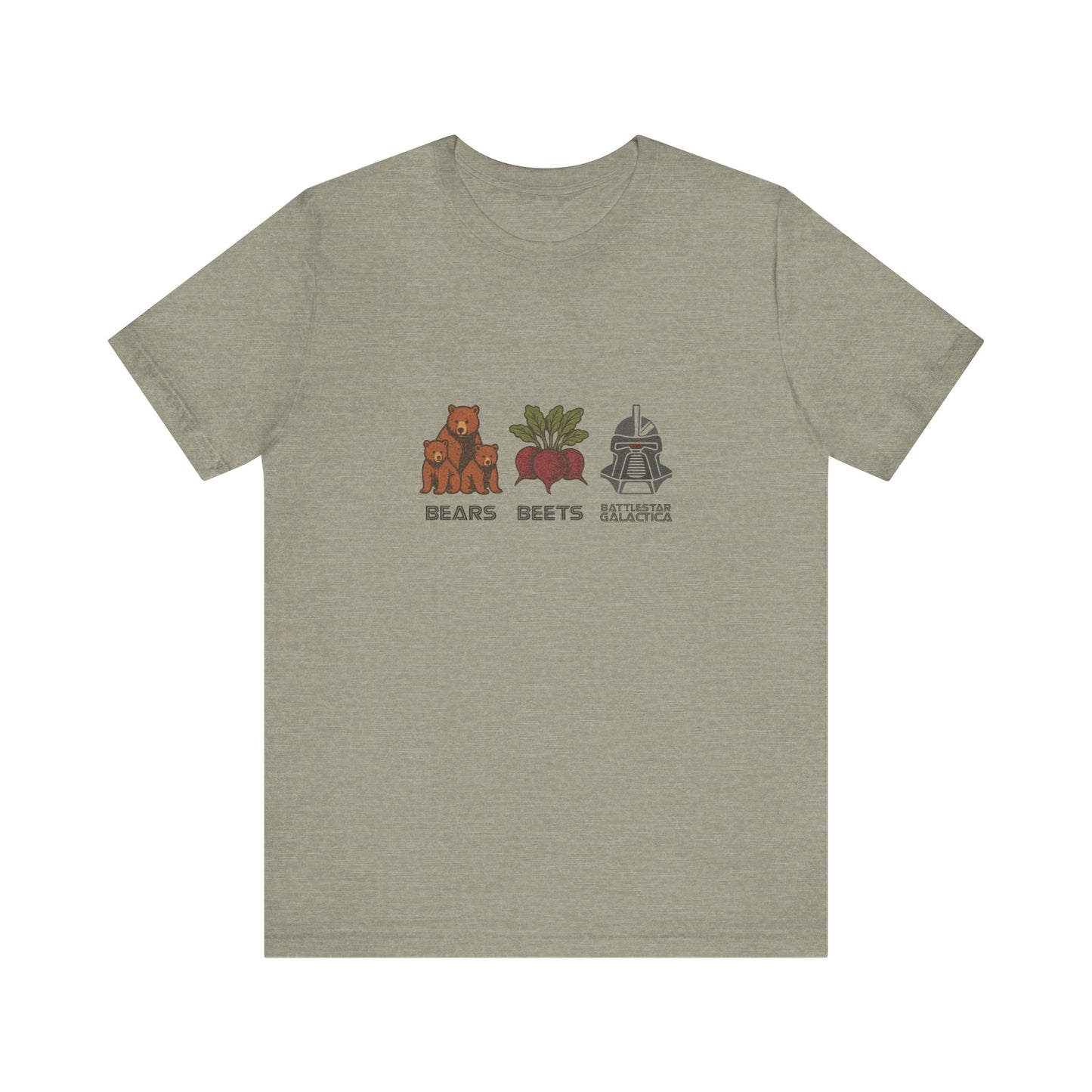 Bears, Beets, Battlestar (Captions) — Retro Tee (Light)