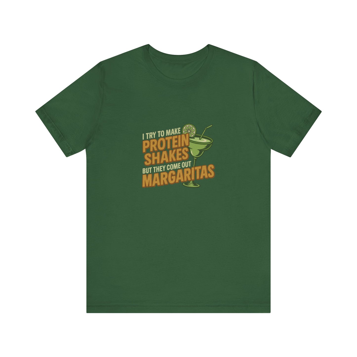 Protein Shakes (Oops, All Margaritas) — Retro Tee (Dark)