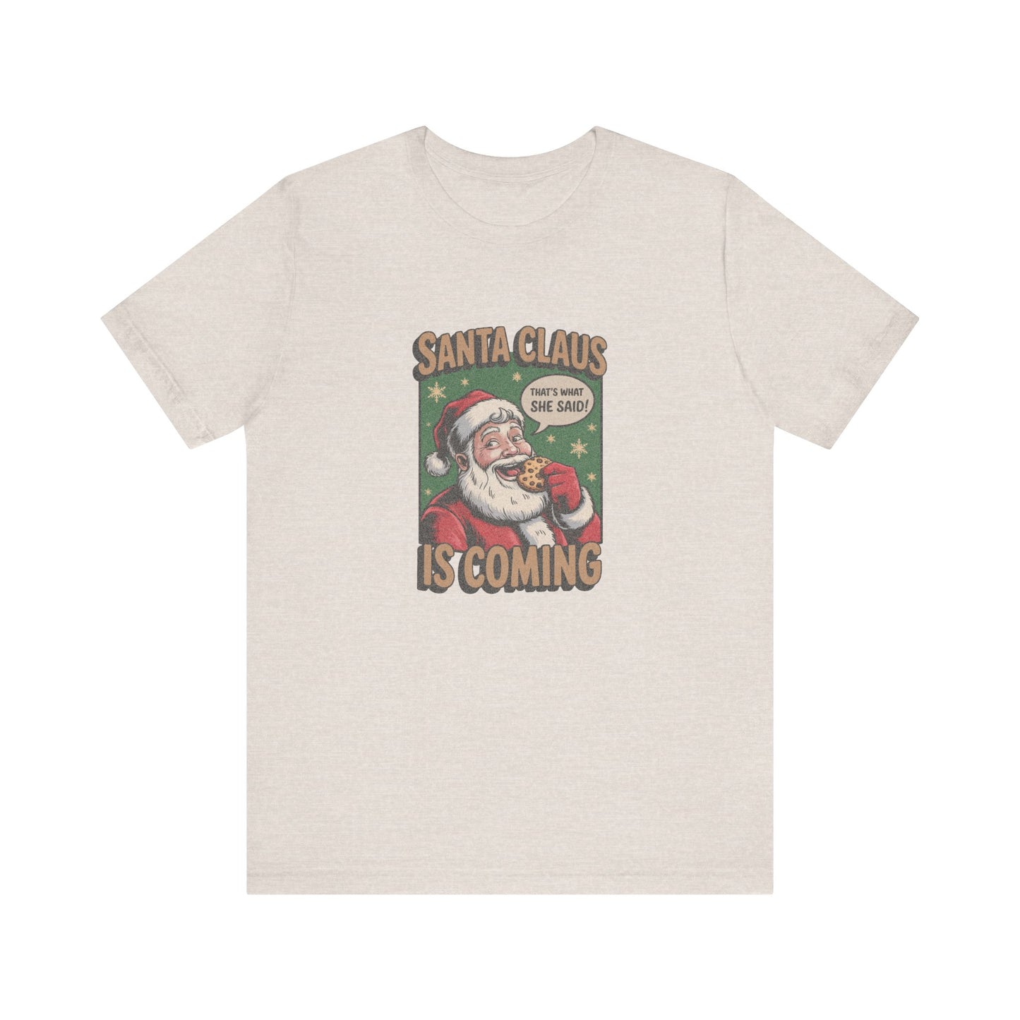 Santa Claus is Coming — Vintage Christmas Tee (Light)