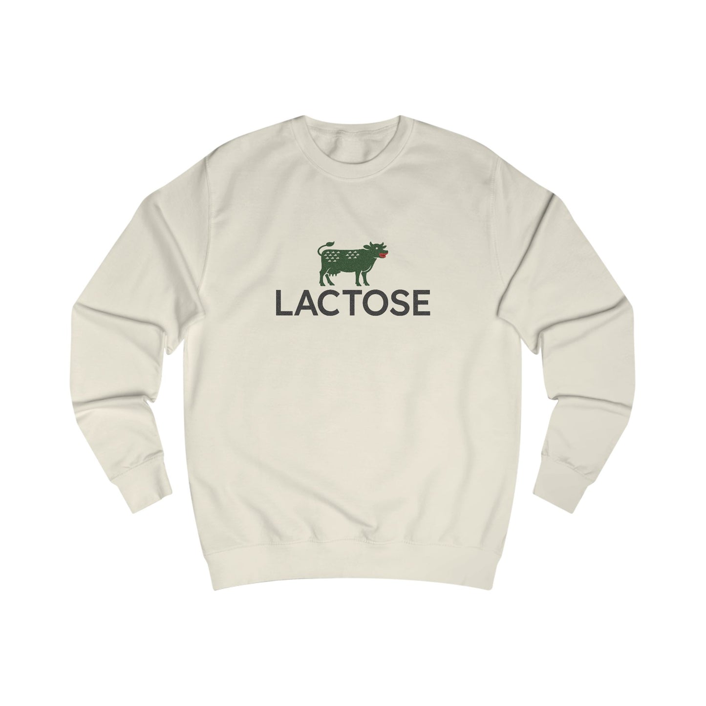 Life is a Beautiful… Typo – LACTOSE Logo Parody Retro Sweatshirt (Light)