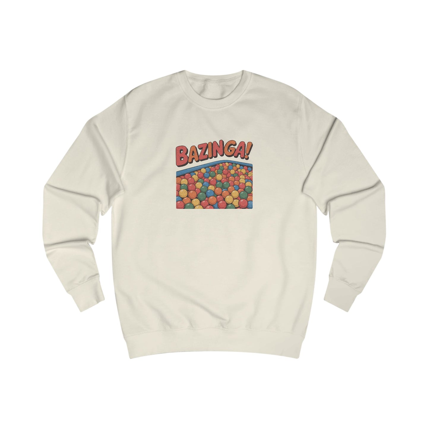 Bazinga! Ball Pit — Big Bang Theory Retro Sweatshirt (Light)