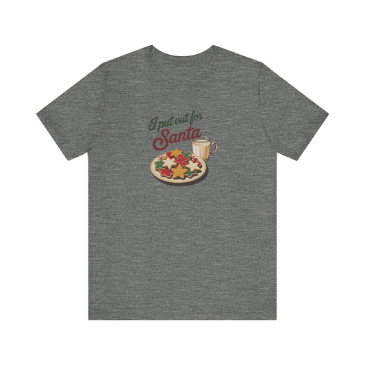 I Put Out for Santa — Retro Christmas Cookies Tee (Light)
