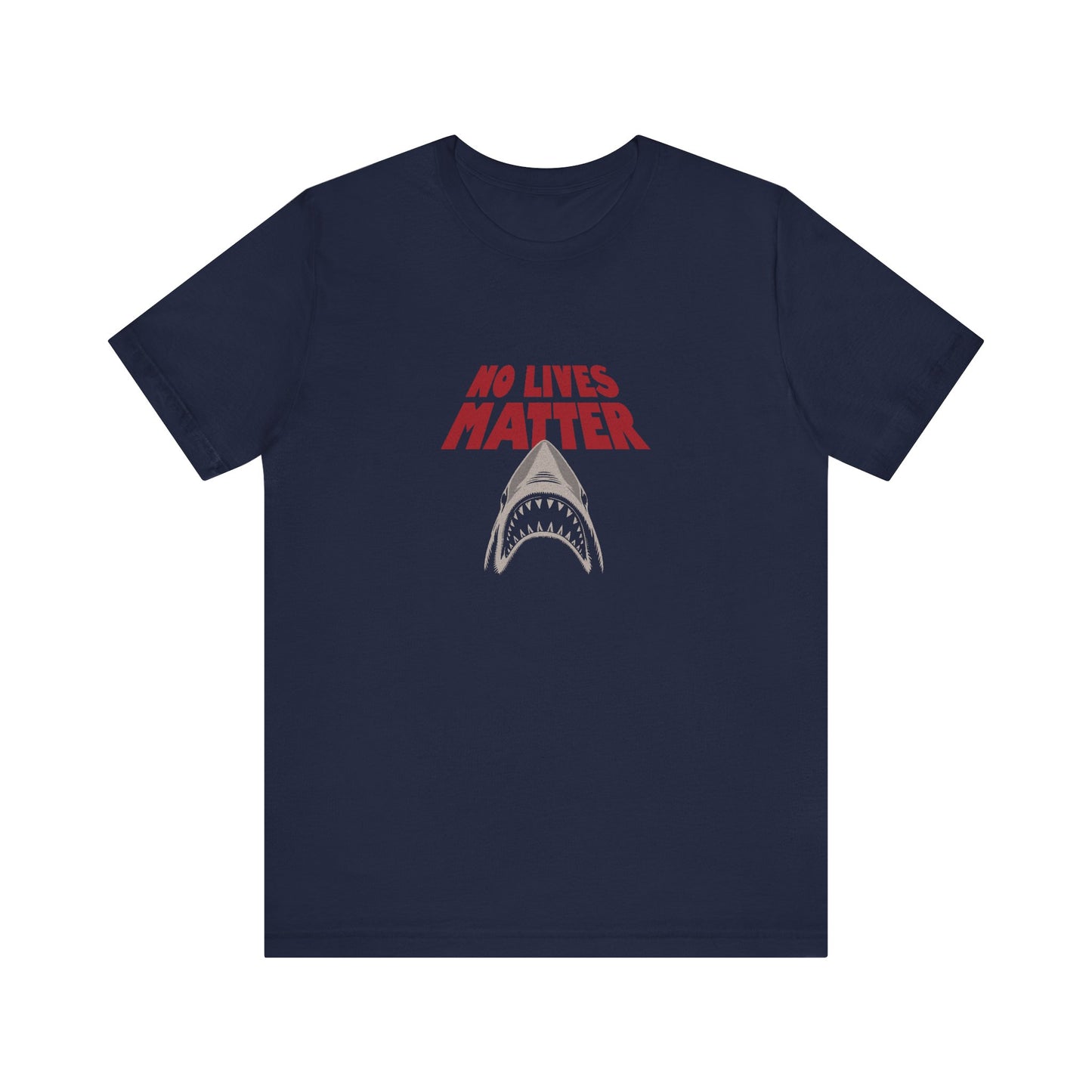 No Lives Matter — Jaws-Inspired Retro Tee (Dark)